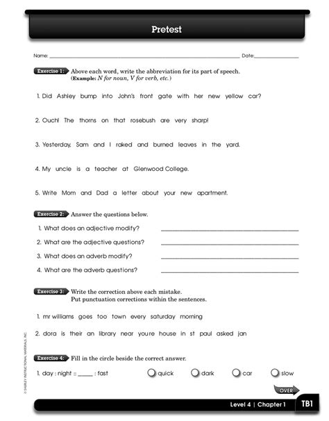 Grammar Practice Shurley Classroom For Answers