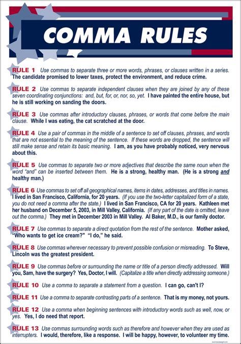 Grammar Rules Where to Put a Comma 13 Comma Rules With Examples