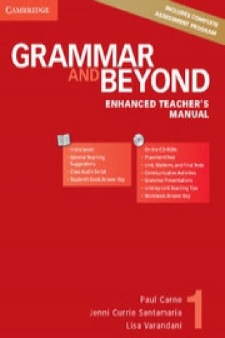 Grammar and beyond level 1 enhanced teachers manual with cd rom. - Craftsman eager 1 lawn mower repair manual.