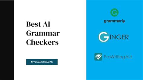 Mar 23, 2024 ... Best AI Grammar Checker Tools · Grammarly &