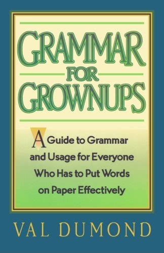 Grammar for grownups a guide to grammar and usage for. - Leitfaden für gebrauchtwagenwerte guide to used car values.