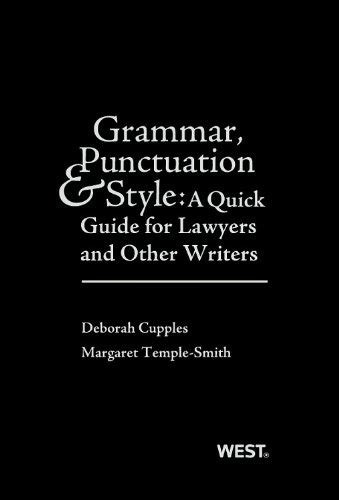 Grammar punctuation and style a quick guide for lawyers and other writers career guides. - Pathophysiology digestive system disorders study guide.