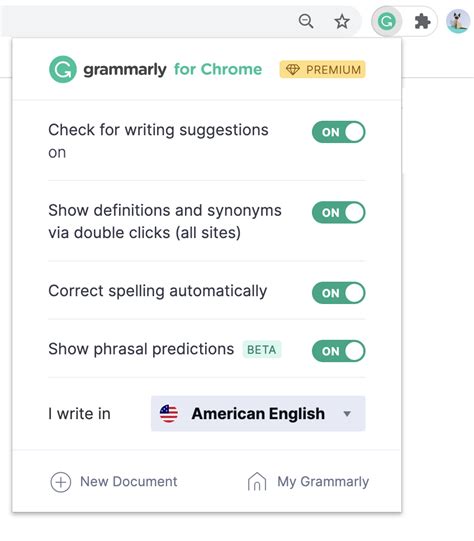 Grammarly for Chrome for Windows