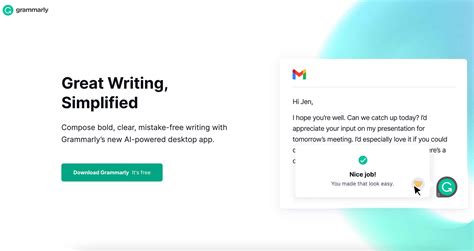 Grammarly ai writer. Grammarly’s free essay-checking tool will help you review your papers for grammatical mistakes, unclear sentences, and misused words. Save time and be confident your work will make the grade! Step 1: Add your text, and Grammarly will underline any issues. Step 2: Hover over the underlines to see suggestions. Step 3: Click a suggestion to ... 