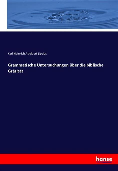 Grammatische untersuchungen über die biblische gräcität. - Bsava manual of practical animal care by paula hotston moore.
