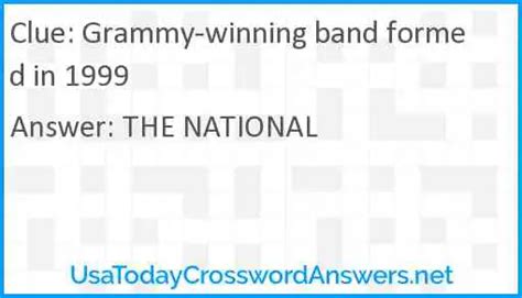 The Crossword Solver found 30 answers to "Tool's '98 Grammy winning song", 6 letters crossword clue. The Crossword Solver finds answers to classic crosswords and cryptic crossword puzzles. Enter the length or pattern for better results. Click the answer to find similar crossword clues . Enter a Crossword Clue.. 