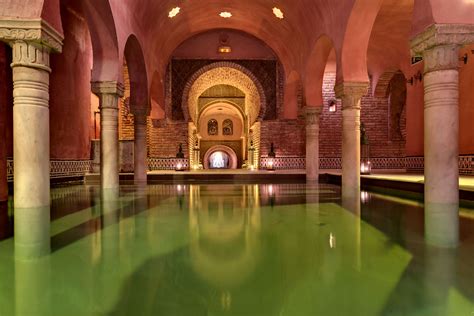 Granada Arab Baths, The City of Granada, Andalucia, Southern …