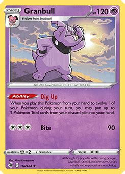 Granbull Fusion Strike TCG Card Database Pokemon.com