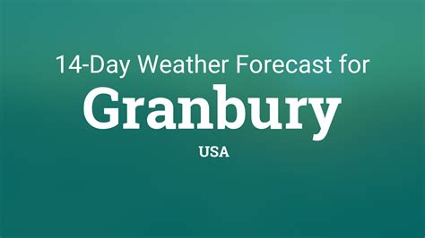 Granbury Weather Forecast