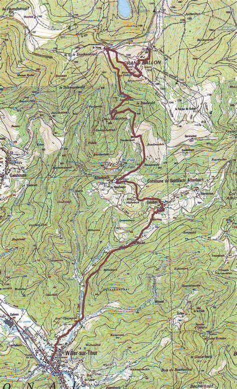 Grand Ballon Map - Peak - Grand Est, France - Mapcarta