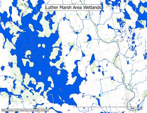 Grand River watershed vector and raster grid data