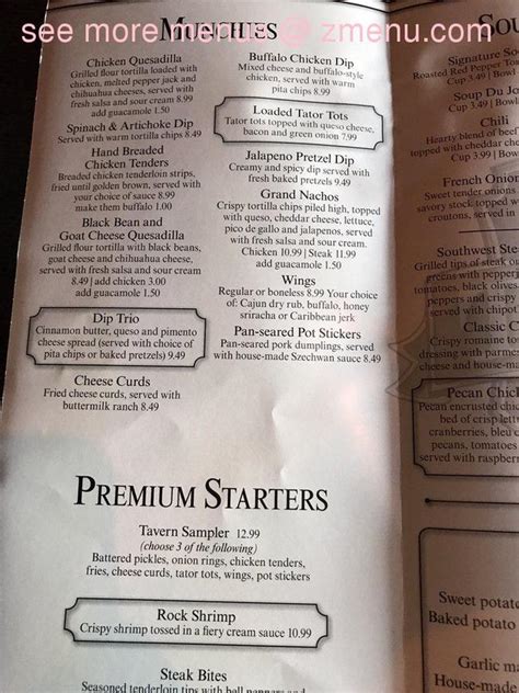 Grand Tavern Menu, Menu for Grand Tavern, Farmington Hills, …