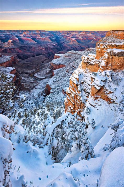 Grand canyon in december. The winter weather begins to warm up in March as spring approaches. The average daily high on the South Rim edges up to 51°F, and the inner canyon will get into the 70s. Of course, it will probably … 