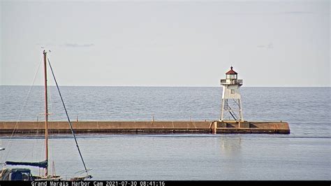 The Silver Bay Marina Cam views the tranqu