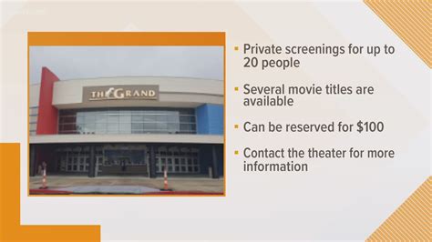  Change the way you watch movies at The Grand Theatre, a state