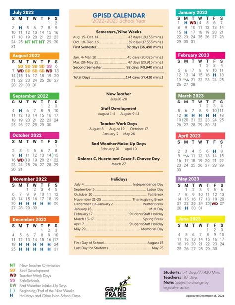 2023-2024 GPISD Calendar- English | 2023-2024 District list of events - English.. 