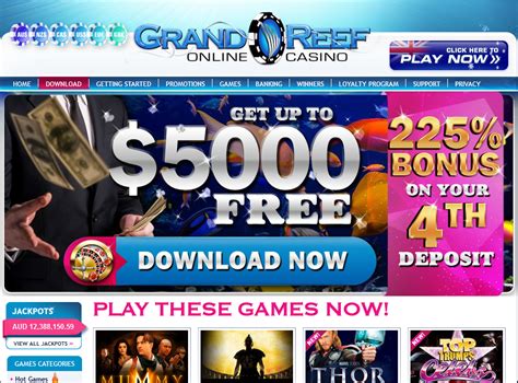 grand reef casino no deposit bonus