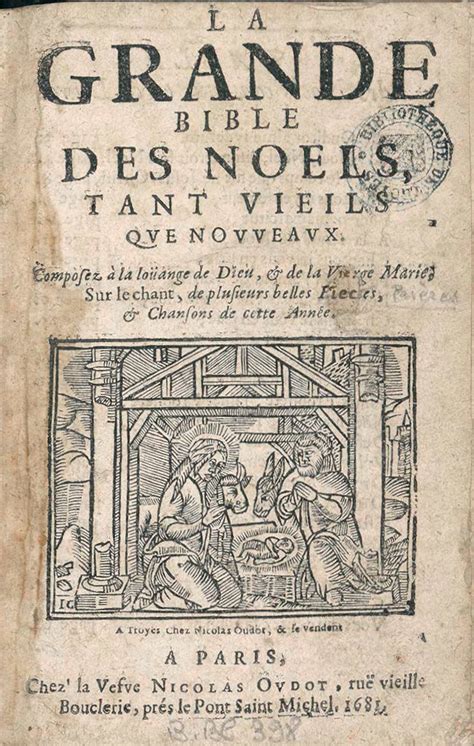 Grande bible des noels tant vieils que nouveaux. - Alsace française de 1789 à 1870..