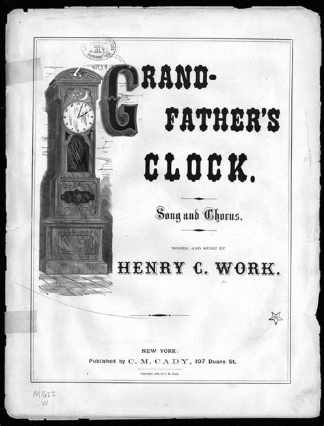 Grandfather Clocks Song Lyrics at 1-800-4Clocks.com