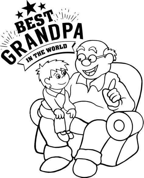 Grandfather Coloring Pages at Free printable