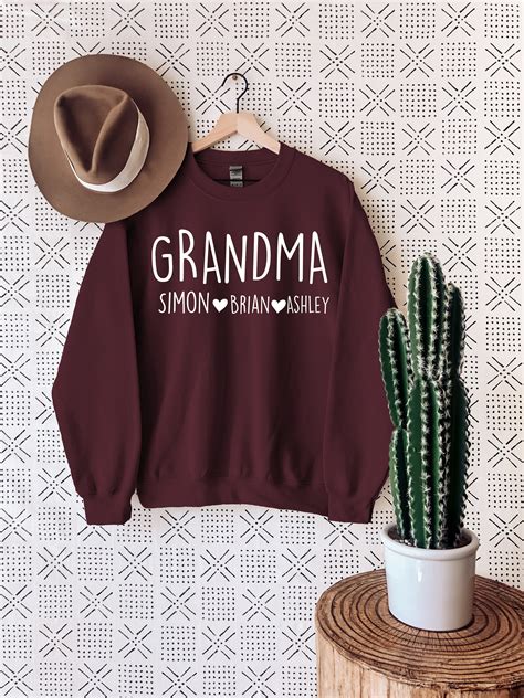 Grandma Embroidered Sweatshirts Free Embroidery Patterns