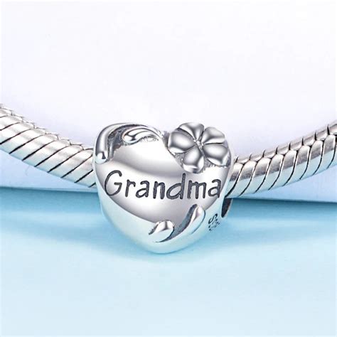 Grandma Heart Charm - Etsy