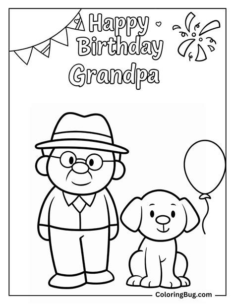 Grandpa Coloring Shee