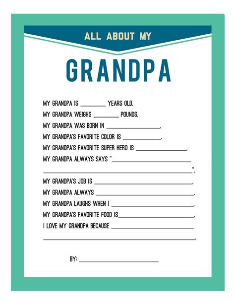 Grandpa Printable