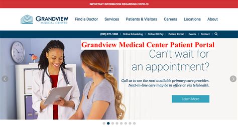 Grandview health patient portal. Location Information. Grandview Medical Group - Internal Medicine 3686 Grandview Parkway Birmingham , AL 35243 Phone: (205) 971-3000 Fax: (205) 971-4910 View Map; Credentials & Education 