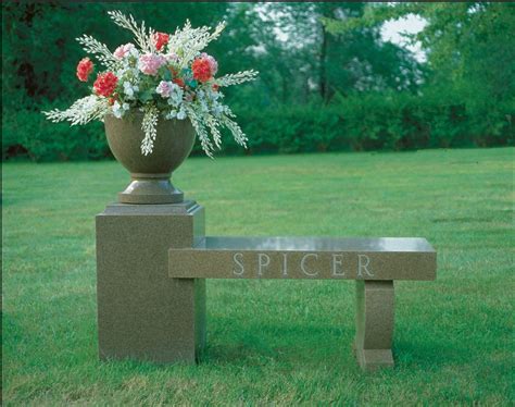 Granite Memorial Benches - Worthington Monuments