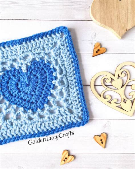 Granny Square Heart - Etsy