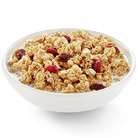 Granola and cereal. Your favorite yogurt, ideally plain or low-sugar. Either the night before or the day of work, grab a plastic container that can hold at least a few cups, and fill with the frozen fruit, heaped up at the top (mine holds 3.5 cups). Defrost it in the microwave (mine takes about 3 minutes). Put a top on it. 
