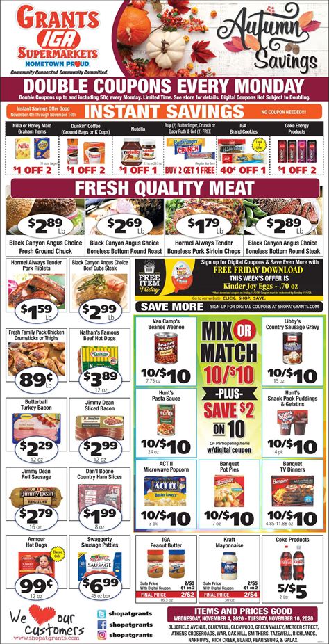 Grants grocery weekly ad. View products in the online store, weekly ad or by searching. Add your groceries to your list. 2. Checkout. Login or Create an Account. Choose the time you want to receive your order and confirm your payment. 3. Collect Order. Pickup your online grocery order at the (Location in Store). 