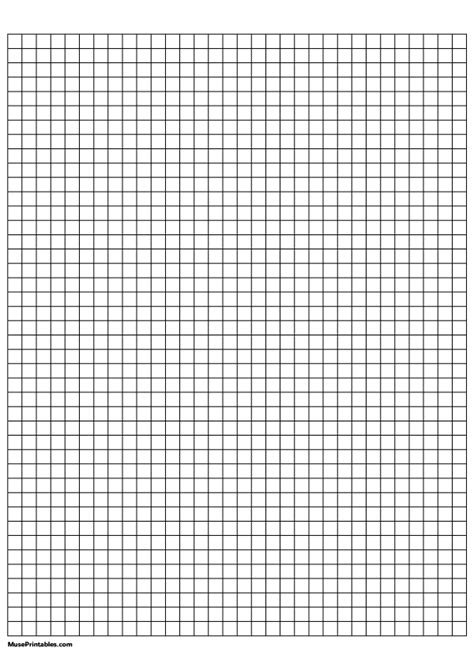 Graph Paper 1/4 Inch Printable