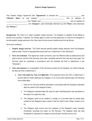 Graphic Design Contract Template Signwell Formerly Docsketch