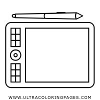 Graphic Tablet Coloring Page Ultra Coloring Pages
