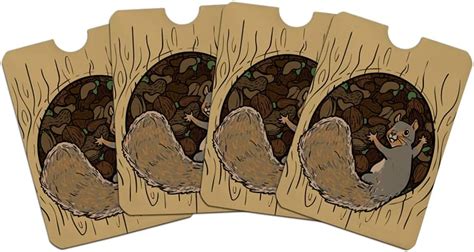 Graphics and More Squirrel Protecting His Nuts Credit Card RFID Blocker Holder Protector