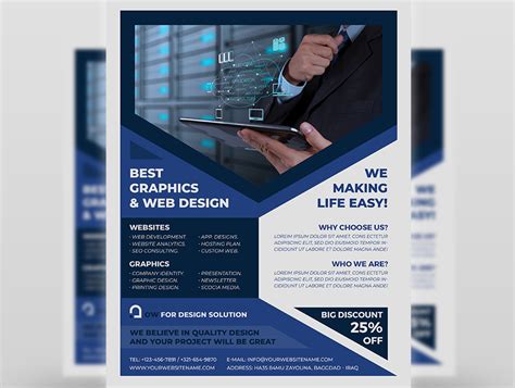 Graphics and Web Design Flyer Template by OWPictures on Dribbble