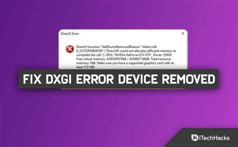 Graphics device removed error.  Dec 24, 2024 · If you suspect that hardware issues are causing t...
