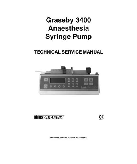 Graseby 3100 syringe pump service manual. - Manual of patent examining procedure by.