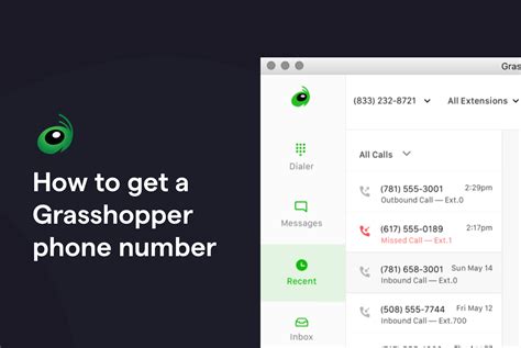 Grasshopper phone number. Oct 9, 2023 ... You may have a single phone number with Grasshopper or multiple ones. Either way, you want to ensure your customers reach the desired ... 