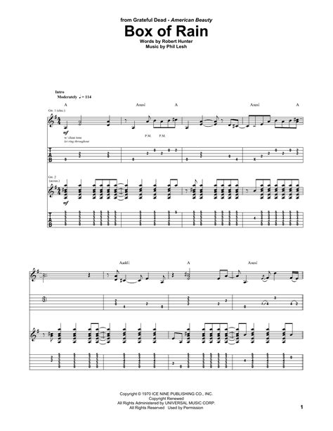 Grateful Dead - Box of Rain Chords - Chordify