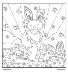 Grateful Dead Easter Bear Coloring Book Page – Little Hippie