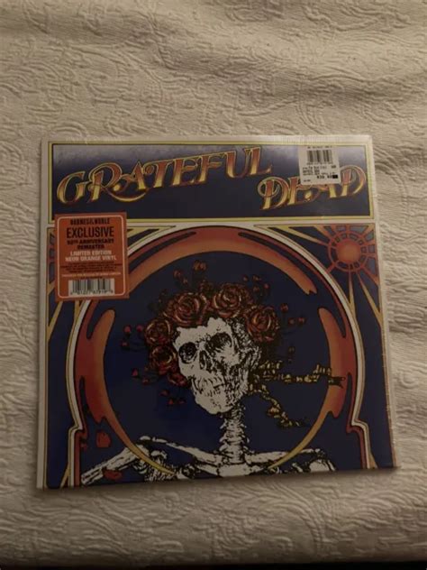 Grateful Dead Live Skull Roses Orange Vinyl 2x LP Barnes Noble