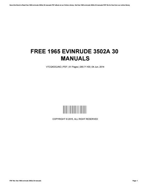Gratis 1965 evinrude 3502a 3 0 manuali. - Biology laboratory manual b for kids.