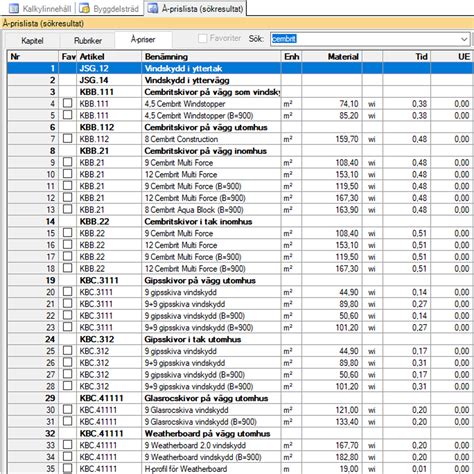Gratis kalkylprogram bygg