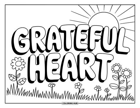 Gratitude Coloring Pages