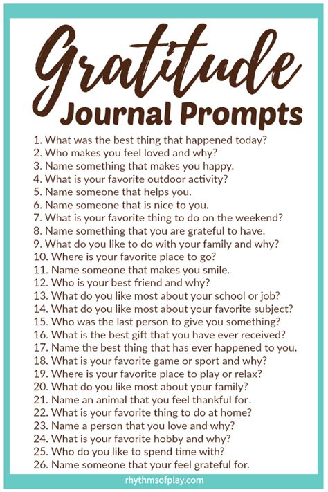 Gratitude Journaling Prompts Series – Part 4
