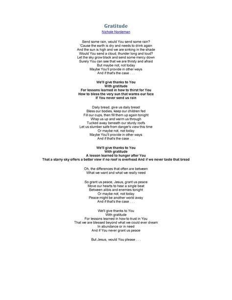 Gratitude lyrics. Things To Know About Gratitude lyrics. 