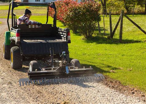 Gravel driveway grader. Toriexon 4 FT Drag Harrow Driveway Grader . Ideal for raking soil, grass, sand and gravel,the 4 FT drag harrow is the perfect tool to level driveways, yards, parking lots, and much more! 